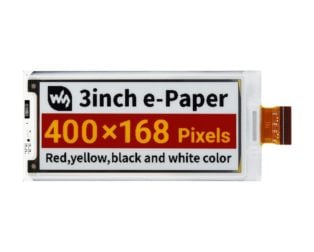 Waveshare 3inch e-Paper (G) Raw Display, 400 × 168, SPI Interface