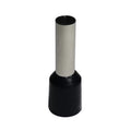Insulated Bootlace Wire Crimp Ferrule End Terminal Lug-Black-1 sqmm