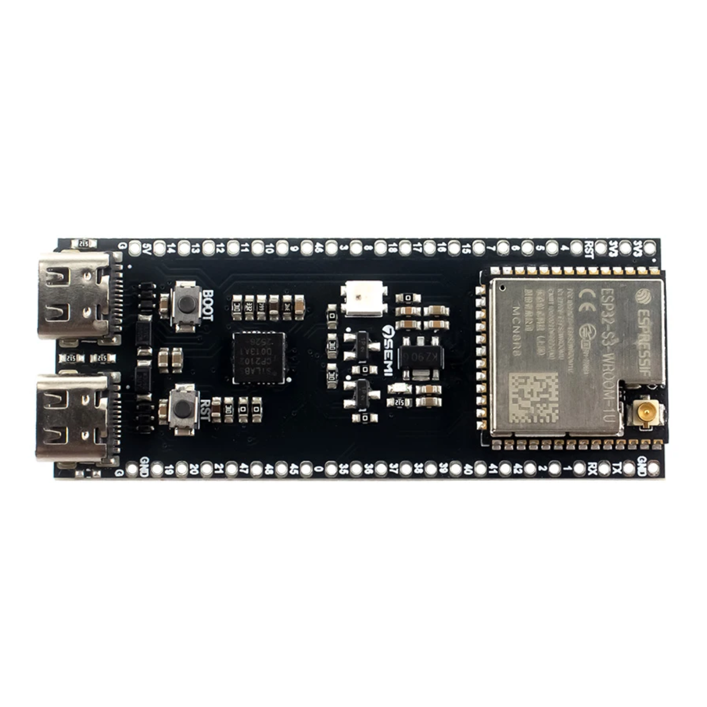 7Semi ESP32-S3-Dev-BoardC-1U-N8R8 WiFi BLE Development Board 8MB Flash 8MB PSRAM