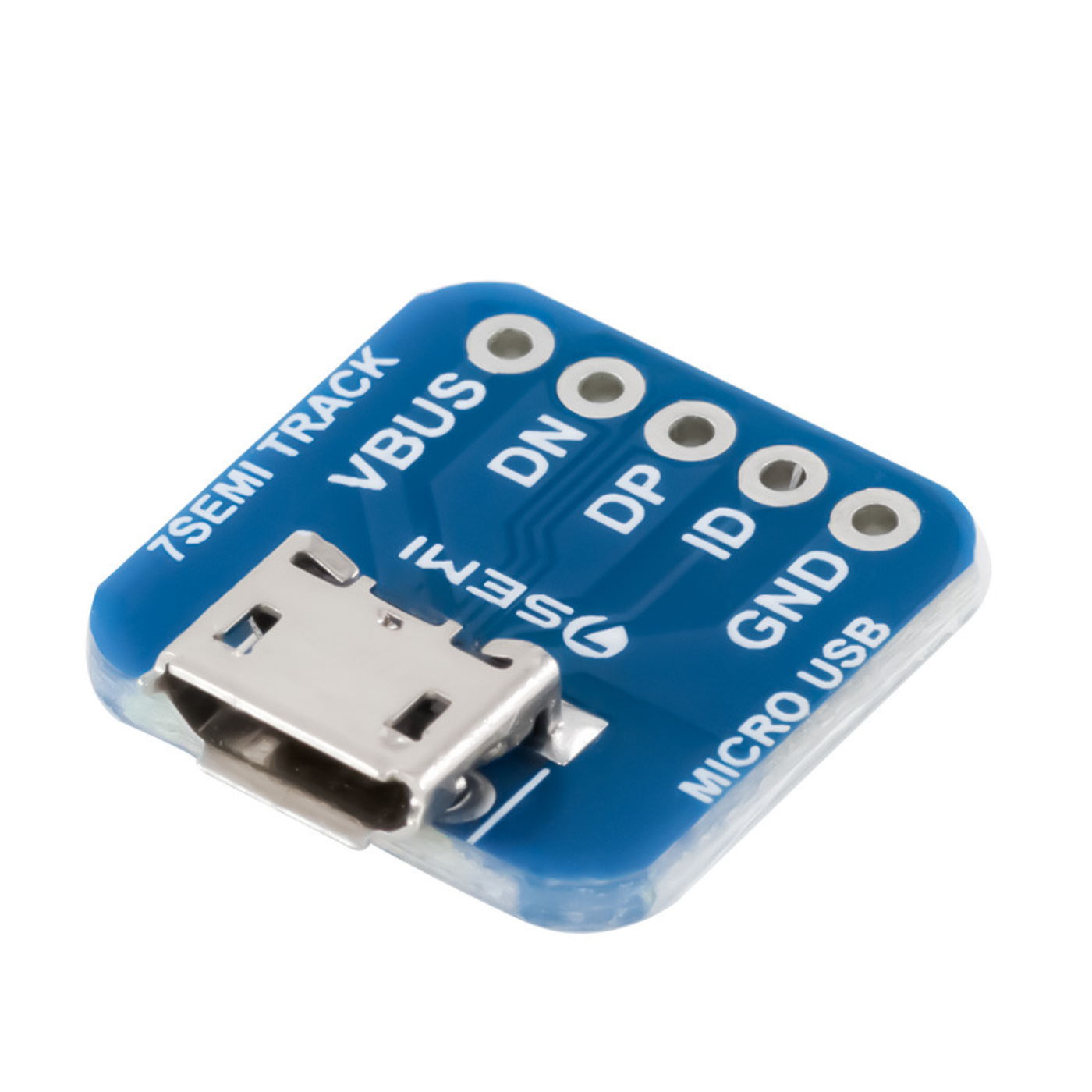 7Semi Micro USB Type-B Female Breakout Board