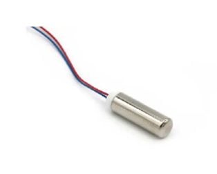 Encapsulated DC Vibration Motor, 6.6 mm Diameter , 19.2mm Length
