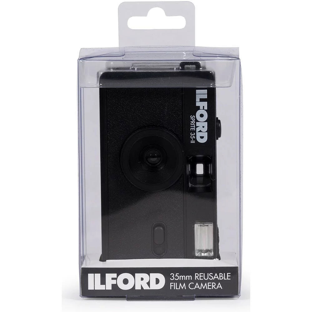 Ilford Sprite 35mm II Reusable Film Camera in Colour with Built-In Flash & Optical View Finder