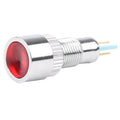 Indicator LED 8mm Waterproof Red Light Panel Mount - The Tech Depot