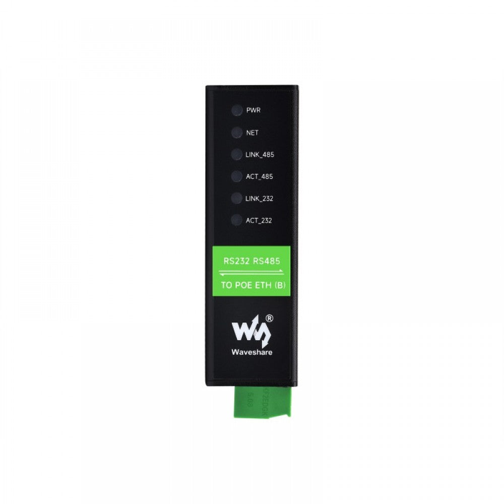 RS232 RS485 to RJ45 Ethernet Serial Server, RS232 And RS485 Dual Channels Independent Operation, Dual Ethernet Ports With POE Function