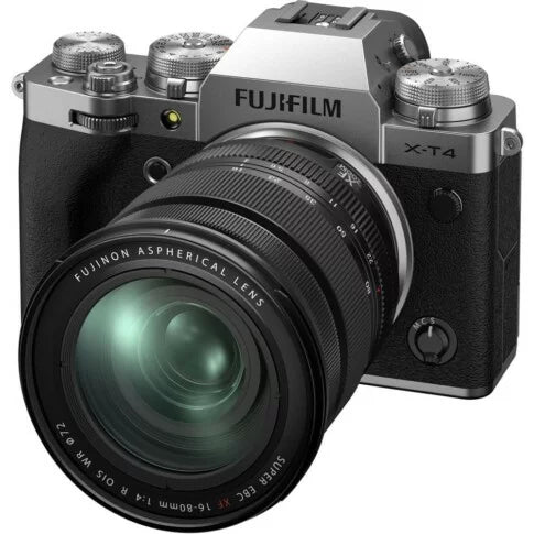 Fujifilm X-T4 Mirrorless Digital Camera With 16-80mm Lens (Silver)
