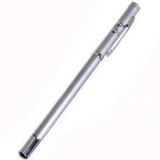 Laser Pointer Pen 5mW Red Color + LED Flash Light  + Magnet (3 in 1) - The Tech Depot