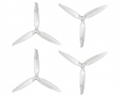 Orange HD 6042(6X4.2) Tri Blade Flash Propellers 2CW+2CCW 2 Pair- Transparent (Clear)