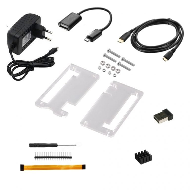 Raspberry_Pi_Zero_W_USB_Adapter_with_HDTV_Cable - The Tech Depot