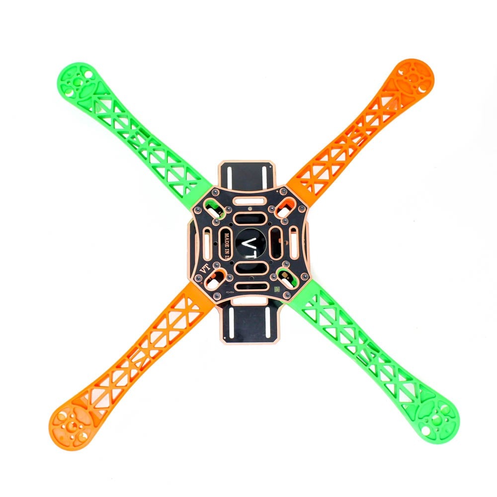 VT400 Quadcopter Frame – PCB Version Frame Kit with Integrated PCB - The Tech Depot