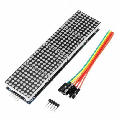 MAX7219 LED Dot Matrix 4 in 1 Display with 5P Line Module