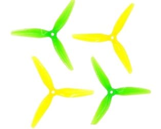HQProp Ethix S4 Lemon Lime (2CW+2CCW)-Poly Carbonate Triblade Propeller