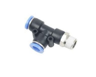 PU CONNECTOR PST 10-04 (10mm OD X 1/2″ BSPT Male Run Tee)