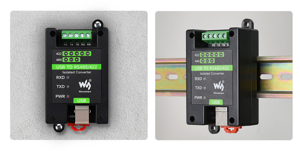 USB to RS485/422 Industrial Grade Isolated Converter, Onboard Original FT232RL and SP485EEN, Multiple Protection