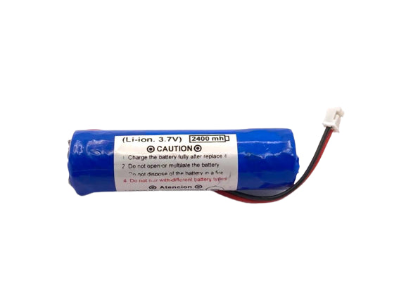 3.7V 2400mAh Lithium-Ion Rechargeable Cell with wire connector [Refurbished]