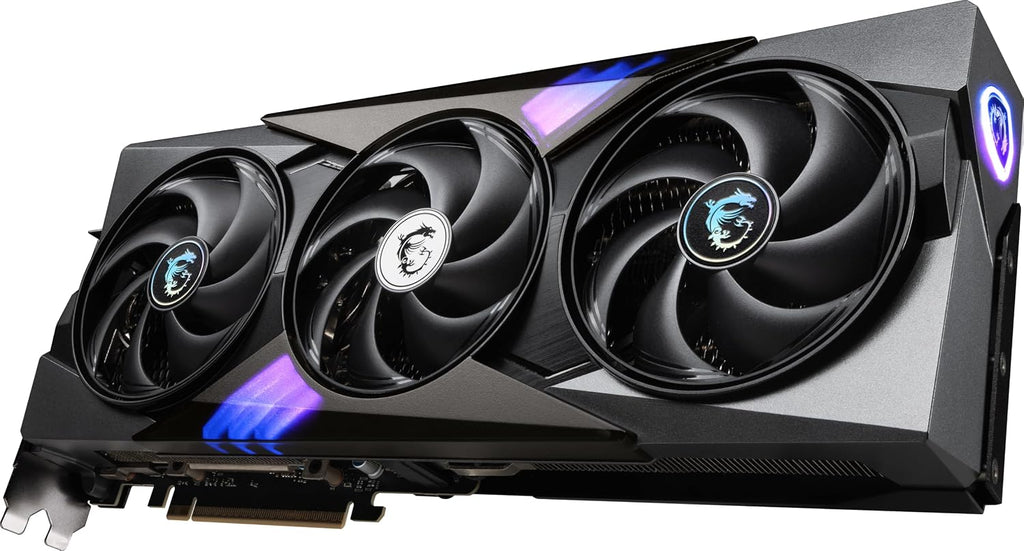 MSI GeForce RTX 5080 16G Gaming Trio OC GDDR7 Graphics Card - angled view