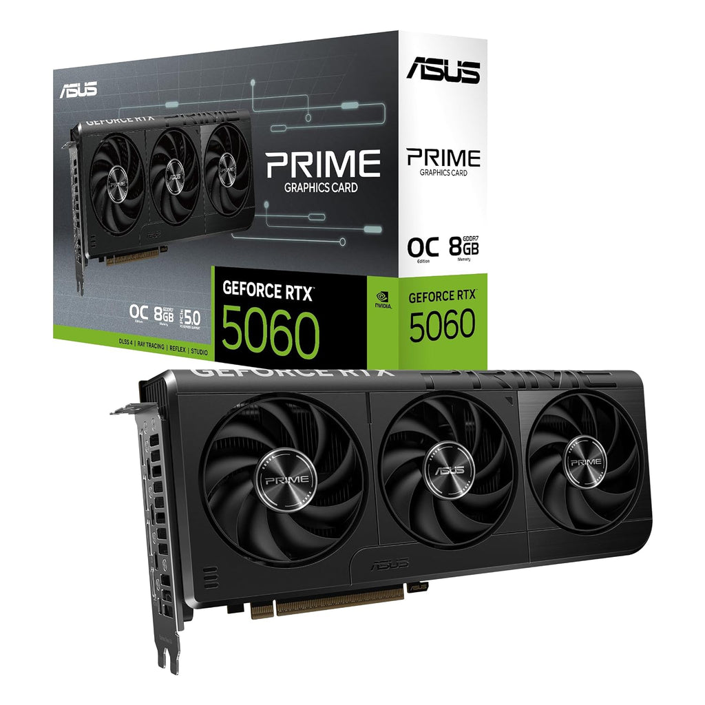 ASUS Prime GeForce RTX 5060 OC Edition 8GB GDDR7 Graphics Card - retail box