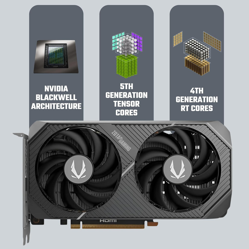 Zotac Gaming GeForce RTX 5060 Twin Edge 8GB GDDR7 Graphics Card - front view