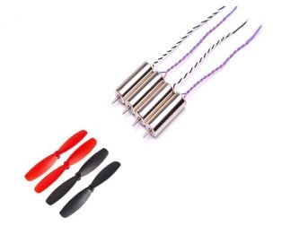 55mm Blade Propeller+720 CW & CCW Brushed Motor For Indoor Racing Drone