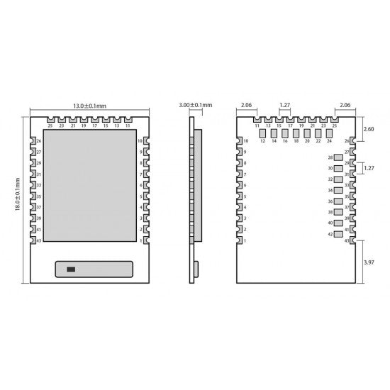 Ebyte E73-2G4M08S1C nRF52840 BLE5.0 2.4GHz Nordic SMD Wireless Module