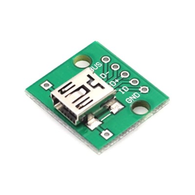 Mini Usb Turn Dip Female Mini Usb Type B Female Smd Dip Switch Adapter Plate Welded