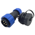SD20-4PIN 25A Waterproof Panel Mount Aviation Male Plug+Female Socket IP68