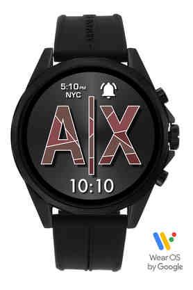 ARMANI EXCHANGE Mens 46 mm Drexler Full Color Display Dial Silicon Digital Watch - AXT2007