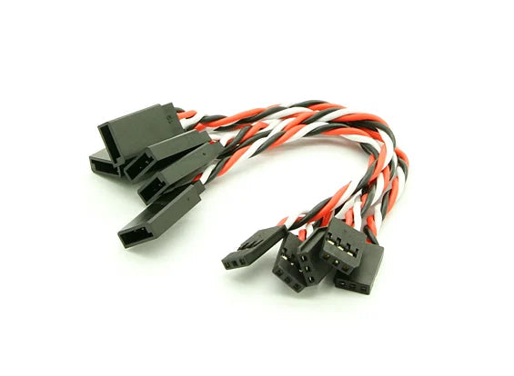 20cm Futaba 22AWG Twisted Extension Wire M to F – 2pcs