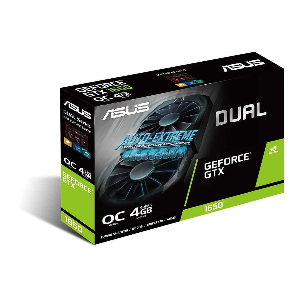 ASUS GeForce GTX 1650 Dual OC 4GB GDDR5 Graphics Card