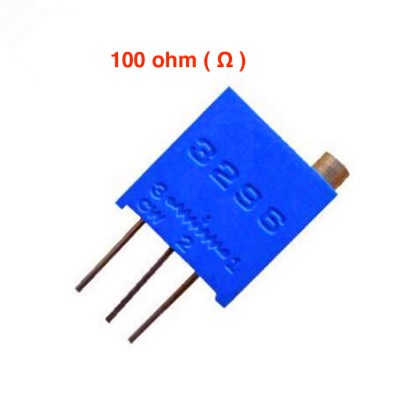 100 ohm ( ? ) single turn trimpot variable resistors 3296W-1-101LF