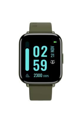 TITAN WEARABLES Mens Smart 2.0 Black Dial Silicone Smart Watch - 90155AP03