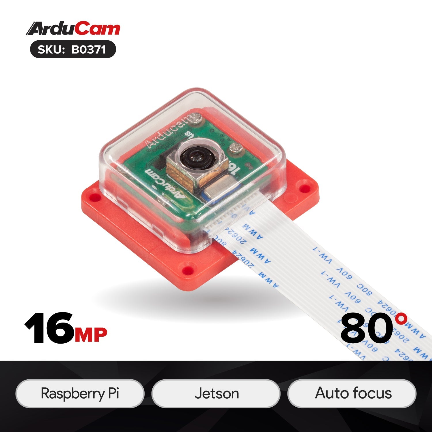 Arducam IMX519 Autofocus Camera Module for Raspberry Pi and Jetson Nano