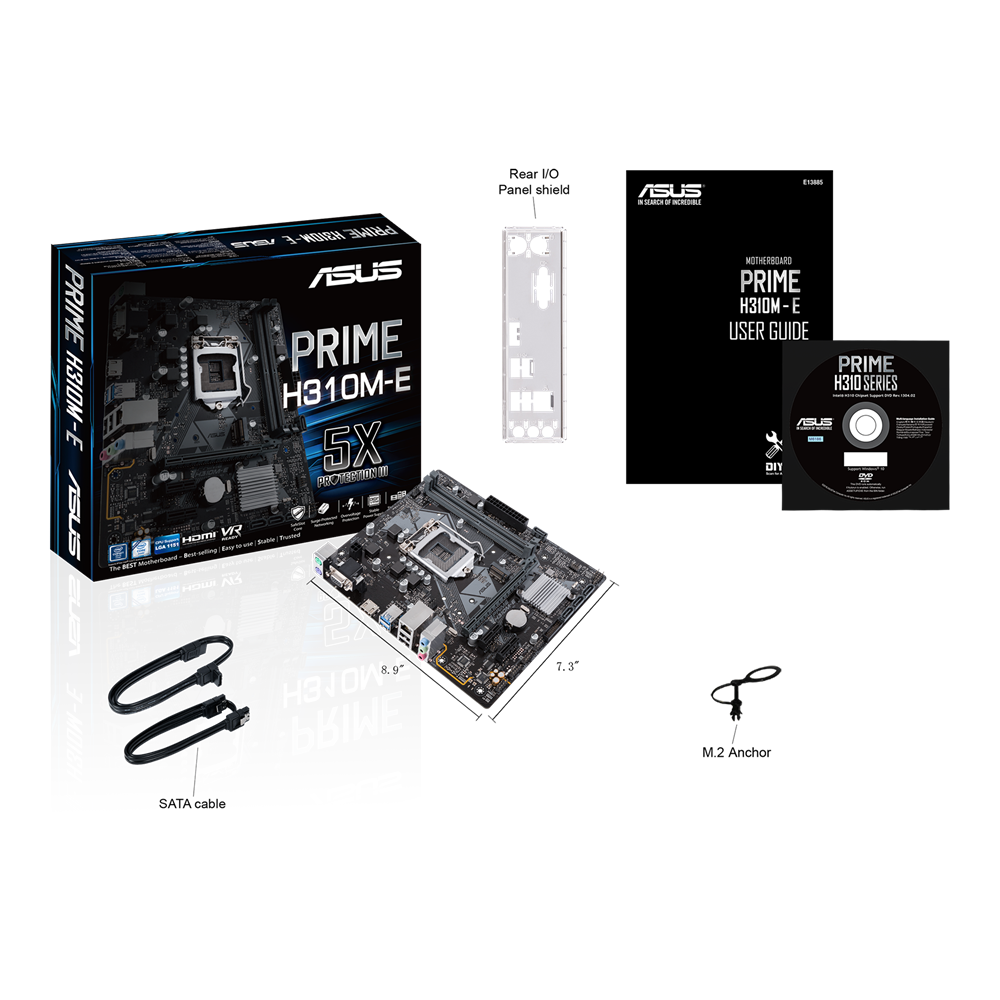 ASUS Prime H310M-E Micro-ATX Motherboard – Intel H310, LGA 1151, DDR4