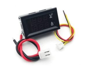 Dual Led 0.28 ” Display for DC0-100V 10A Voltage and Current Test Digital Instrument, Digital Meter Panel Amplifier Red Red10A