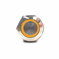 12mm ProMax PPS12005YRM Metal Push Button Switch Waterproof  Momentary Yellow