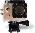 Garundropsy GO PRO Full HD 1080P Sports Action Camera 2.0 Inch LCD Camcorder Sports and Action Camera  (Black, Gold, 12 MP)