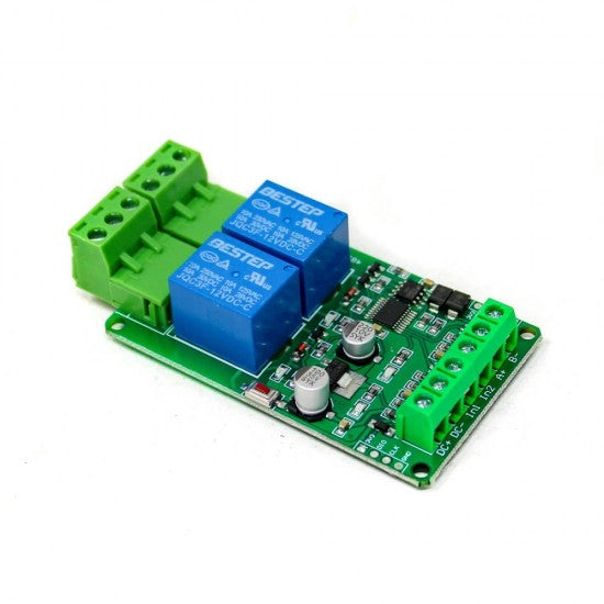 12V Modbus RTU 2 Channel Relay Module, Support RS485/TTL Communication