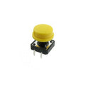 Tactile Push Button Switch With Yellow Round Cap