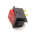 KCD4 16A 250V DPST ON-OFF 4 Leg Rocker Switch with Red Light