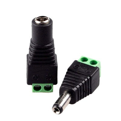 Male + Female 2.1*5.5mm for DC Power Jack Adapter Connector Plug
