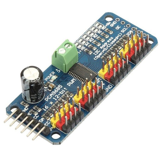 PCA9685 16 Channel Servo Motor Driver(Soldered) - The Tech Depot
