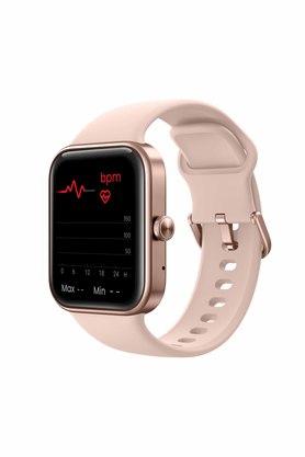 FASTRACK WEARABLES Unisex 37.25 mm Reflex Vox Champagne Pink Dial Silicone Smart Watch