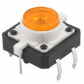 Tactile Push Button Switch Momentary with Orange LED