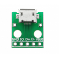 Micro USB To Dip Female Socket B Type Microphone 5P Patch To Dip 2.54mm Pin With Soldering Adapter Board