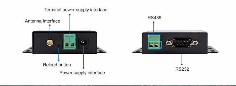USR-LG206-H-P LoRa Modem Serial RS232 RS485 to LoRa Converter