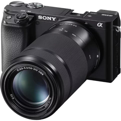 Sony Alpha ILCE-6100X with Upgraded SELP1650 (Ver 2) Power Zoom Lens + SEL55210 Lens