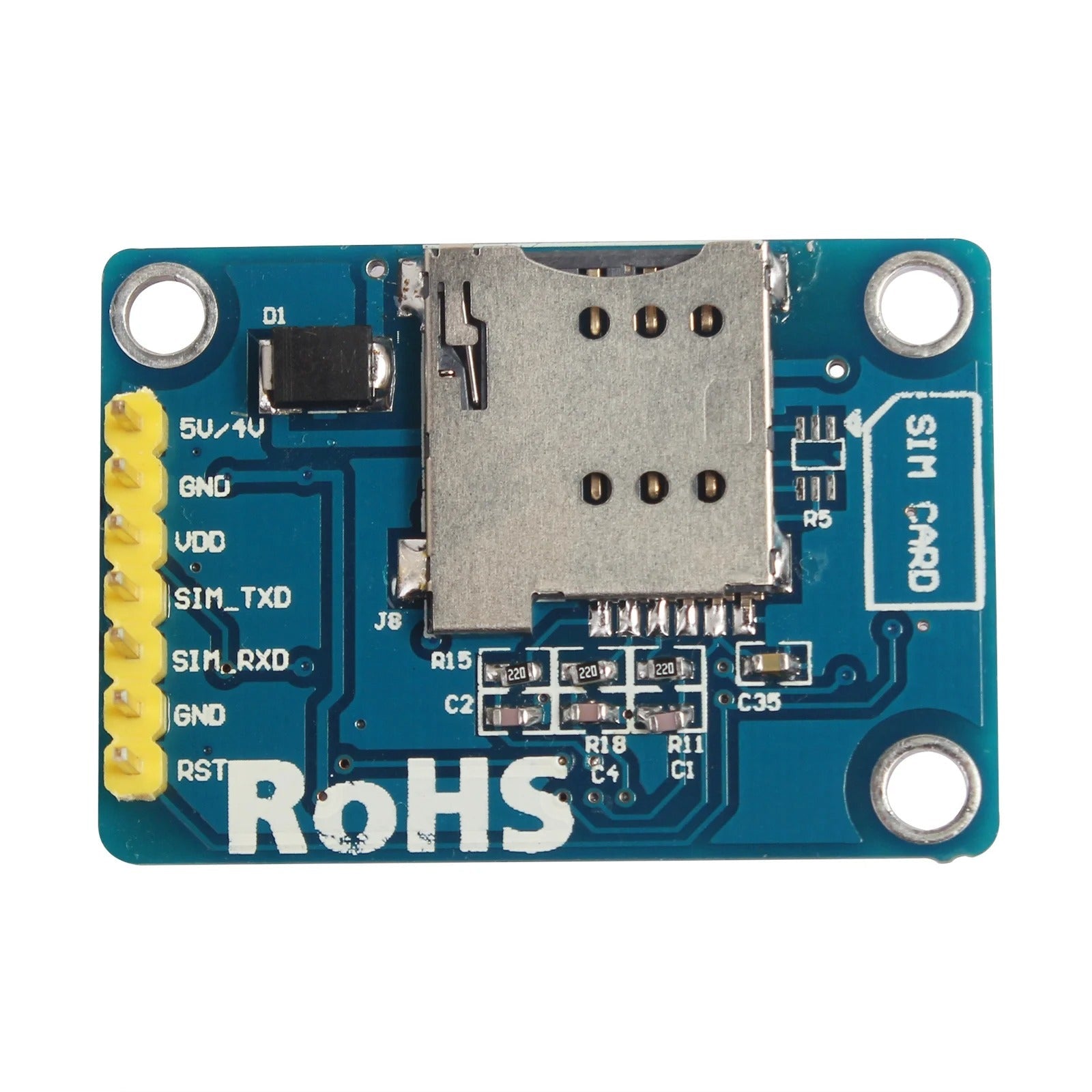 SIM800L V2.0 5V Wireless GSM GPRS MODULE Quad-Band with Antenna - The Tech Depot