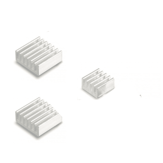 3 in 1 Raspberry Pi Aluminium Heat Sink for Pi 3