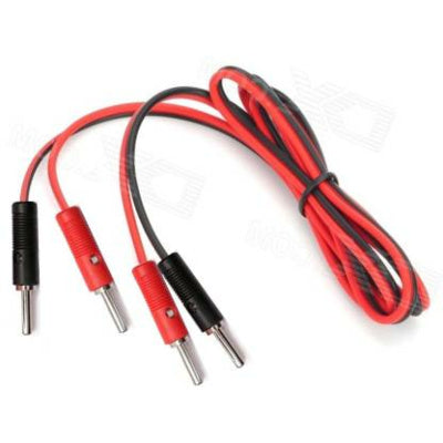 2mm Banana Patch Cord Red Black Pair 85 cm Length