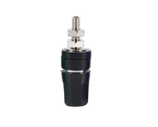 Black M4*36 Pure Copper Terminal 4mm Banana Jack Socket 20A