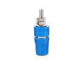 Blue M4*36 Pure Copper Terminal 4mm Banana Jack Socket 20A